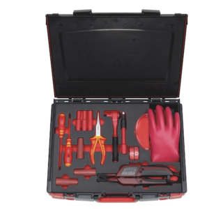 COFFRET D'OUTILS VDE POUR VÉHICULE ÉLECTRIQUE/HYBRIDE SYSKO 16 PIÈCES DANS CE SYSTÈME DE RANGEMENT À COMPARTIMENTS 8.4.1.